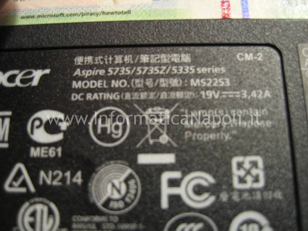 cover Acer Aspire 5735Z cover Acer Aspire 5735Z
