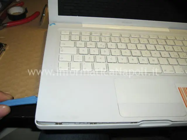 tastiera macbook bianco