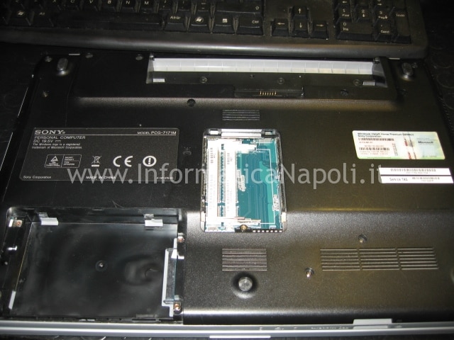 riparazione Sony VGN-NW11S PCG-7171M vaio