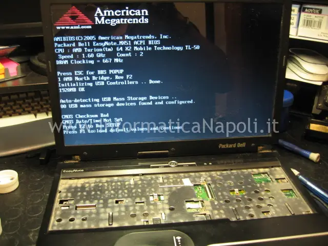 Packard Bell MX51 ALP-Ajax D funzionante