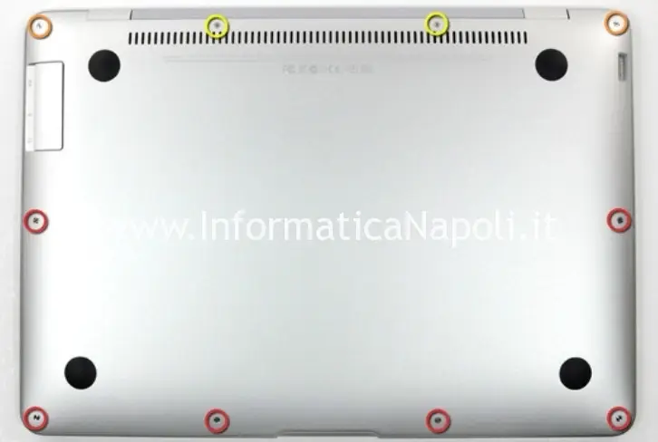 viti scocca MacBook air A1237 A1304 metà 2009