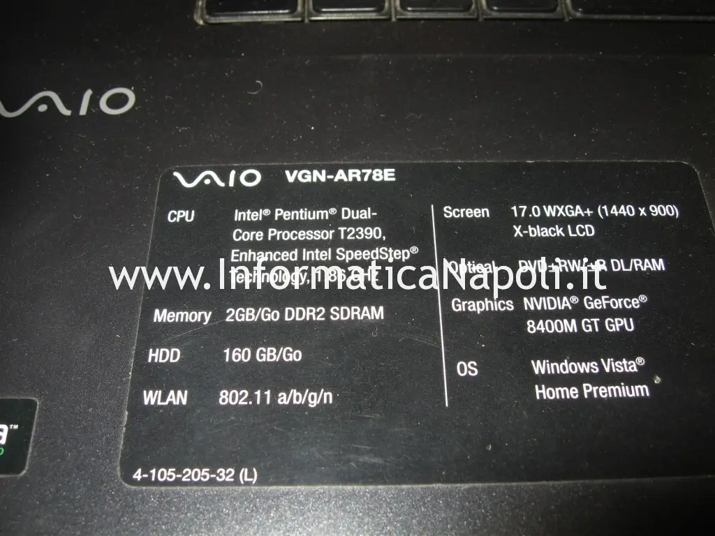 problema video Vaio VGN-AR78E PCG8121M