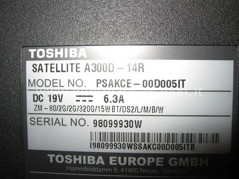 Satellite A300D 14R PSAKCE