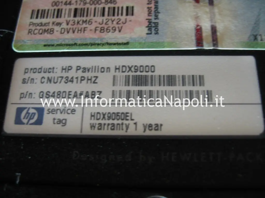 problemi video HP Pavilion HDX9000 HDX9050EL