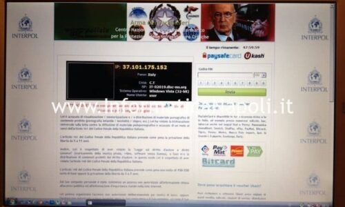 Rimozione Virus Arma dei Carabinieri Interpol