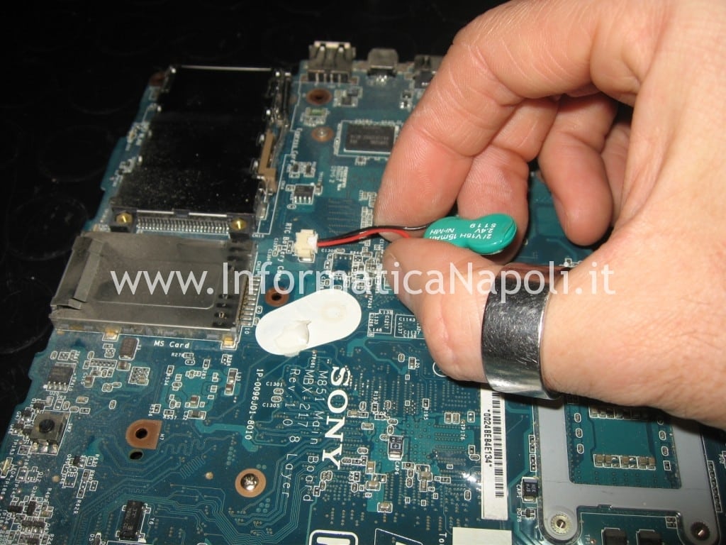 batteria CMOS tampone BIOS Sony Vaio VGN-NW11S PCG-7171M