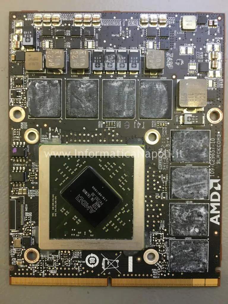 reballing rework AMD Radeon HD 6970 iMac