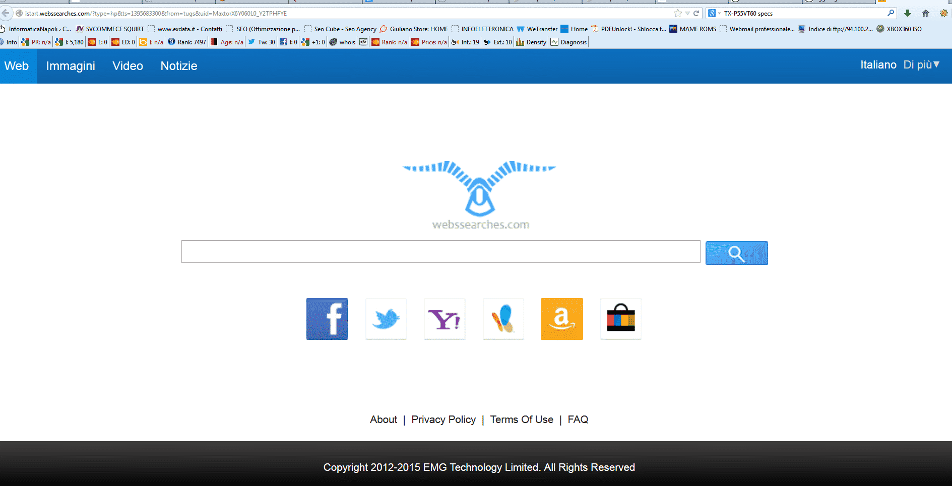 eliminare WEBSEARCHER.com