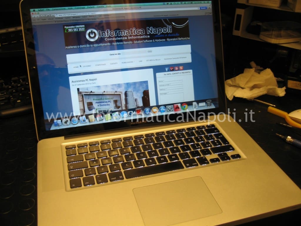 assistenza apple macbook pro unibody funzionante
