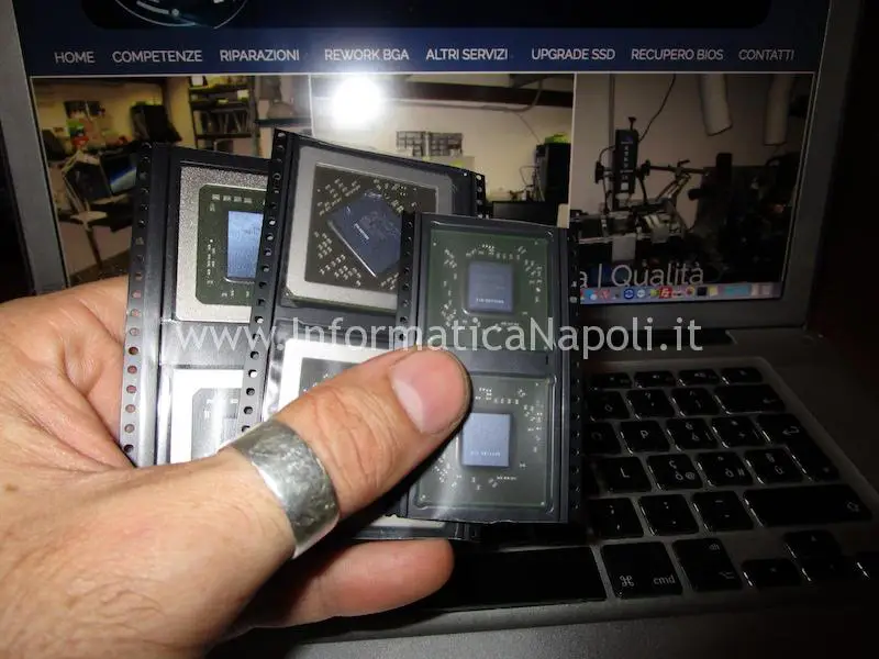 bake chip nuovi BGA GPU Apple Problemi scheda video Macbook pro