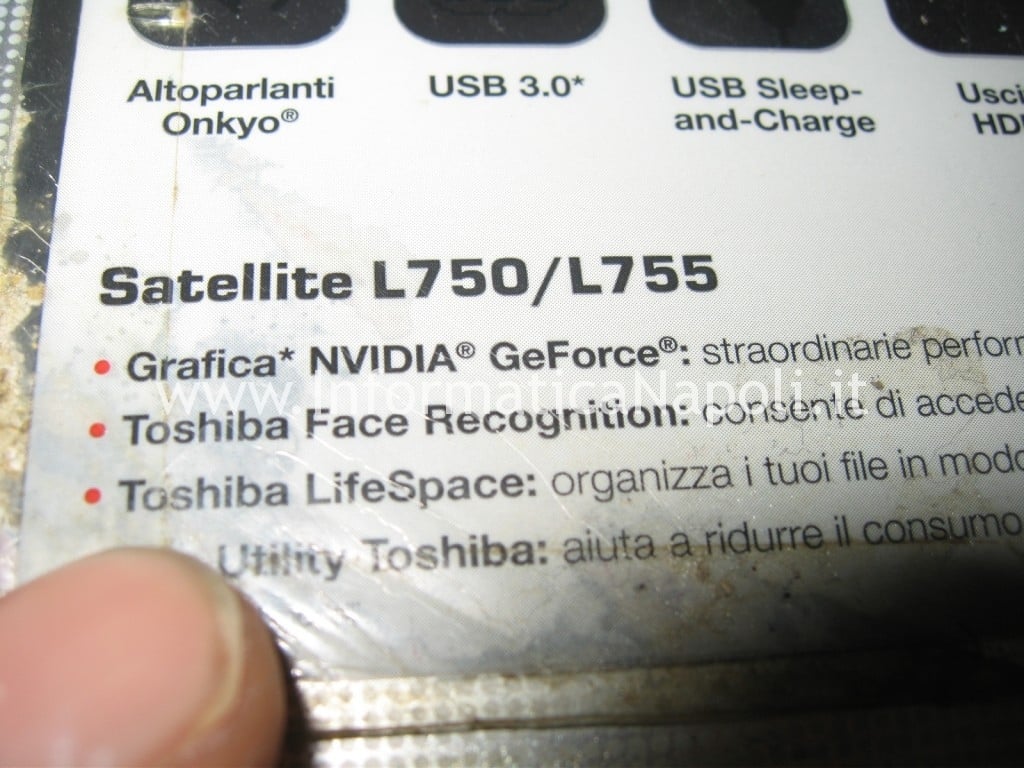 problema accensione Toshiba Satellite L700 L755 PSK2YE 12N