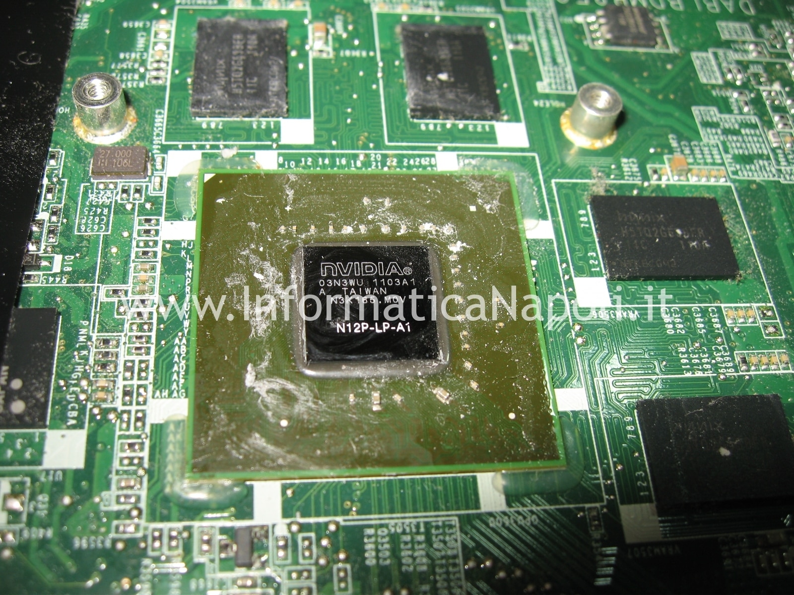 reballing GPU nVidia Toshiba Satellite L700 L755 PSK2YE