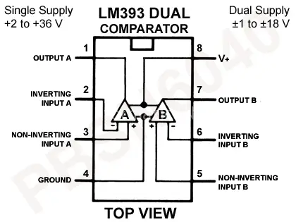 LM393 doppio comparatore