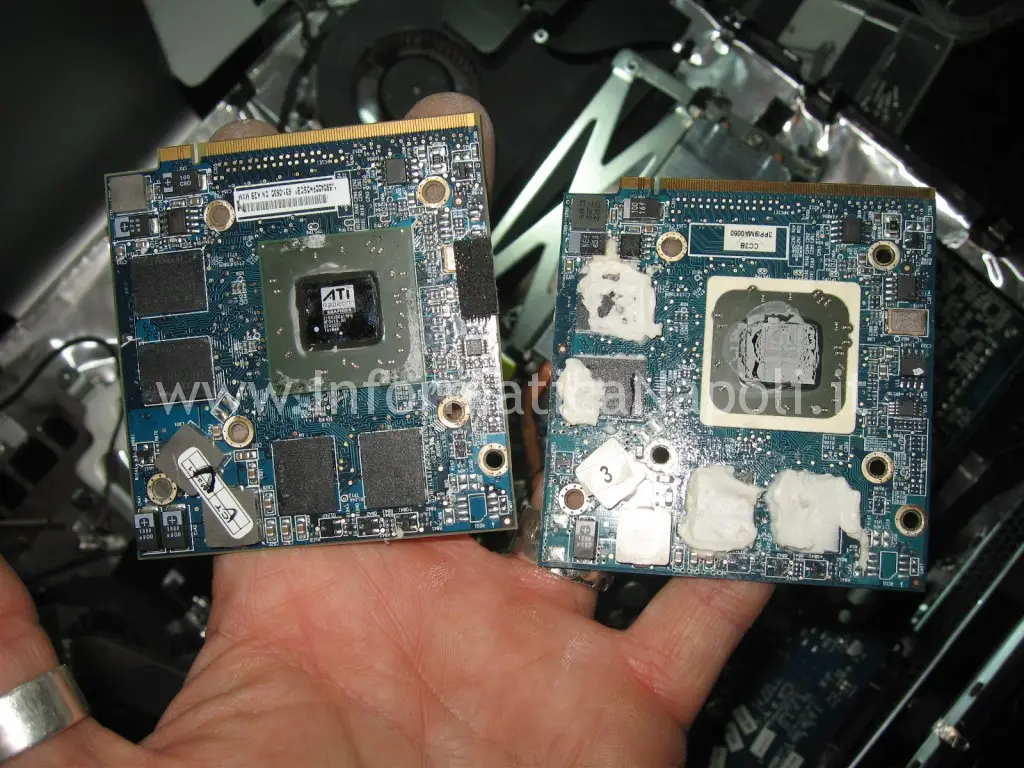riparazione scheda video nVidia ATI mxm iMac A1224 20"