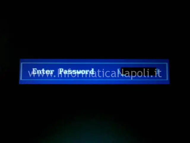 Enter password all'avvio Toshiba A210