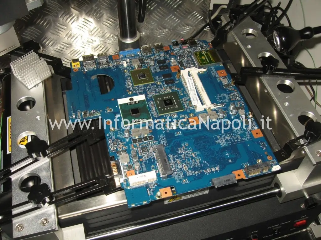 riparare reflow reballing nVidia GPU JV-50 MV Acer Aspire 5738
