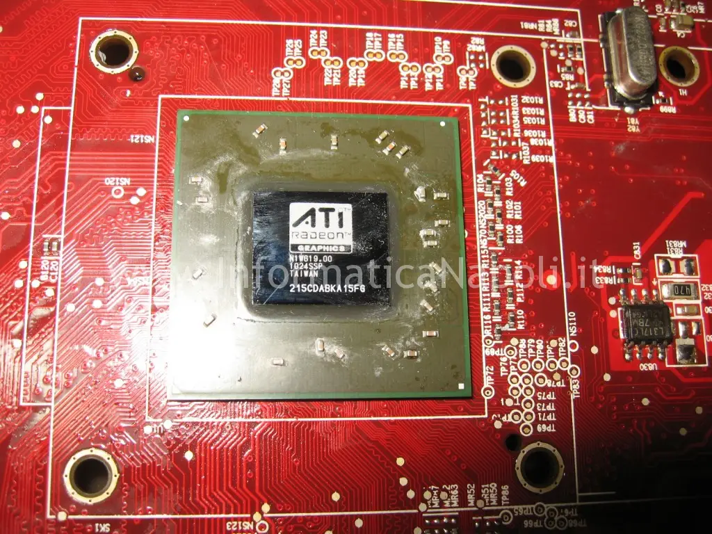 riparazione reballing ATI Radeon HD 2600 XT RV630 Apple Mac Pro macpro