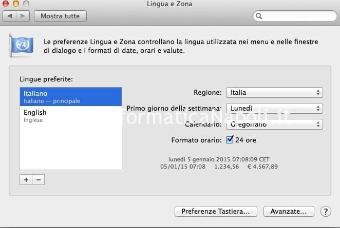come modificare lingua e zona sistema apple macos macbook imac macpro come modificare lingua e zona sistema apple macos macbook imac macpro