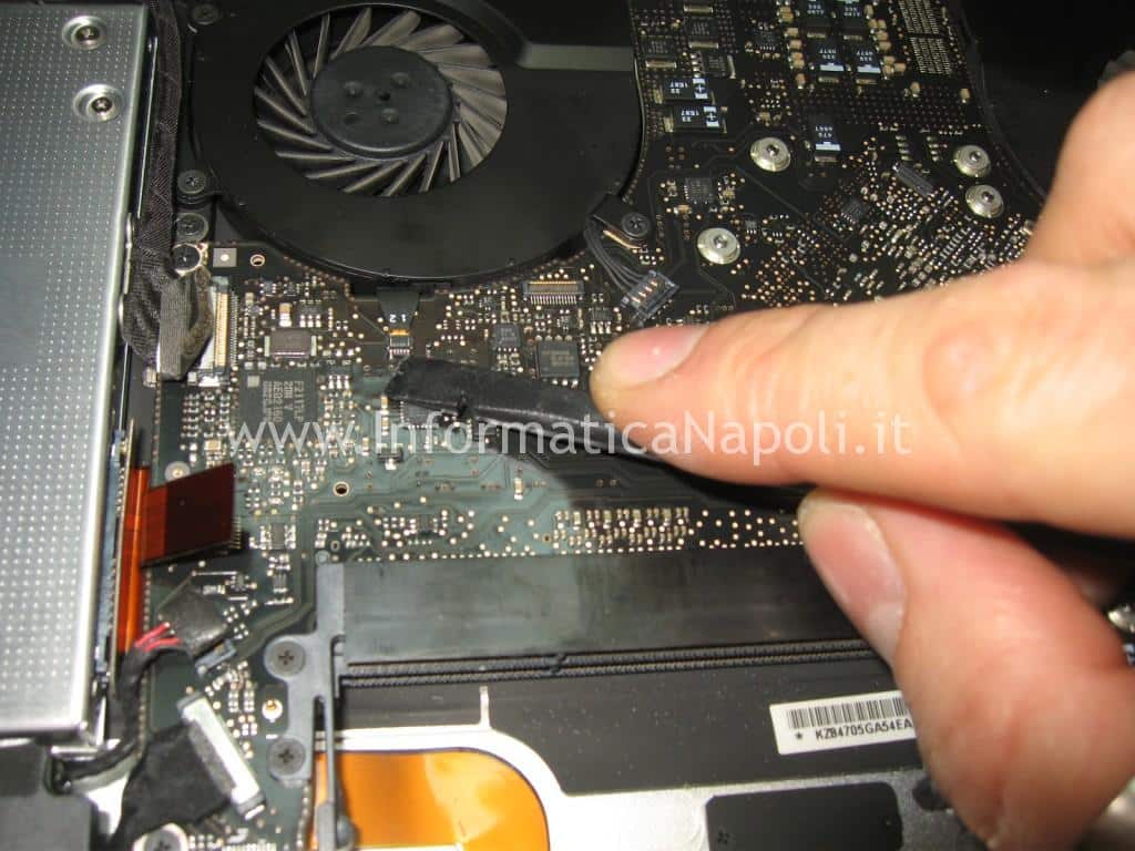 ventola fan Apple MacBook A1286 15 logic board 820-2330-A
