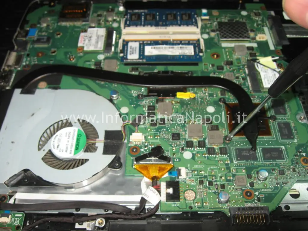 riparare scheda madre motherboard ASUS A56C K56CB A56CB XX174H