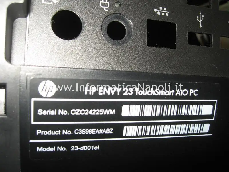 come riparare HP ENVY 23 TouchSmart AIO PC 23-d001el.