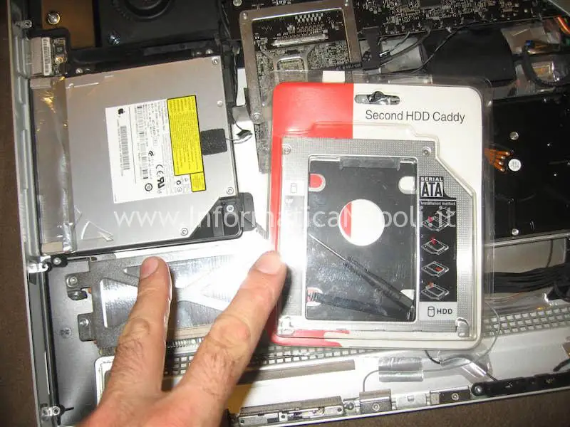 adattatore caddy DVD CD SSD iMac