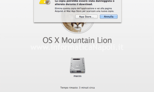 Impossibile verificare questa copia dell’applicazione OS X