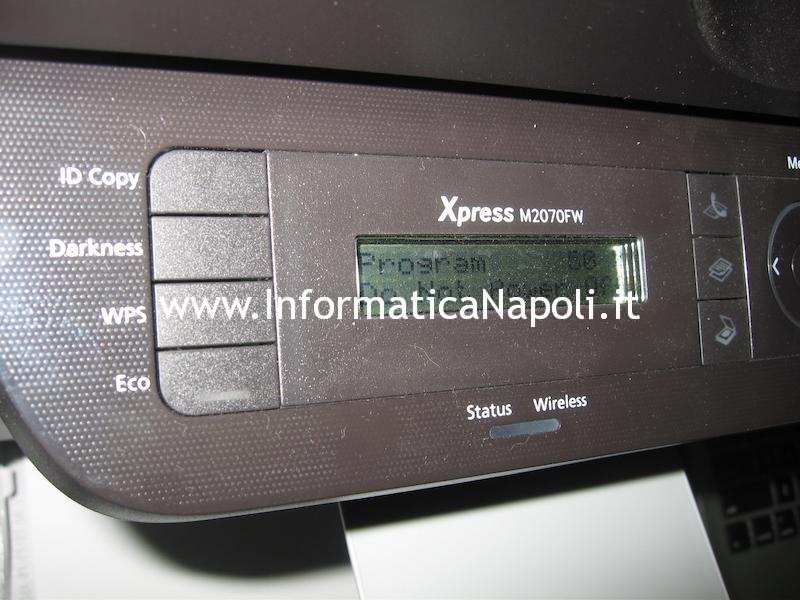 problema stampante samsung non funziona con toner non originali
