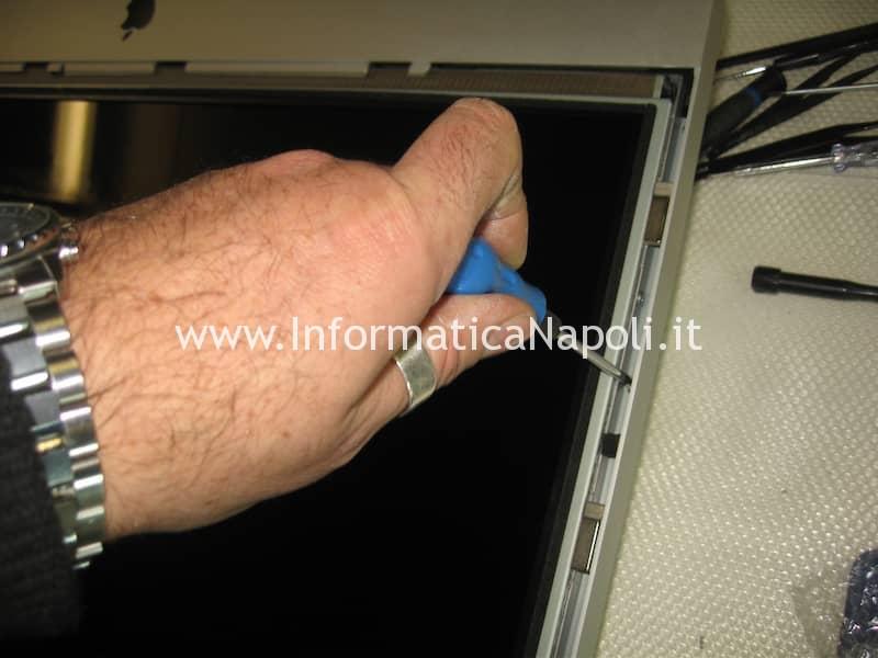 aprire display apple imac 27