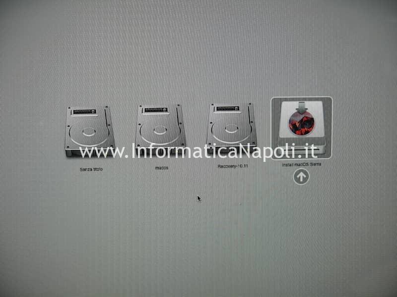 installare MacOS X sierra fusion drive con SSD su Apple Imac