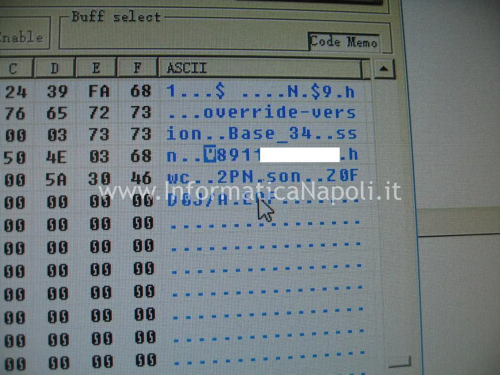 cambio seriale efi bios MacBook Air 11 A1370 | A1465