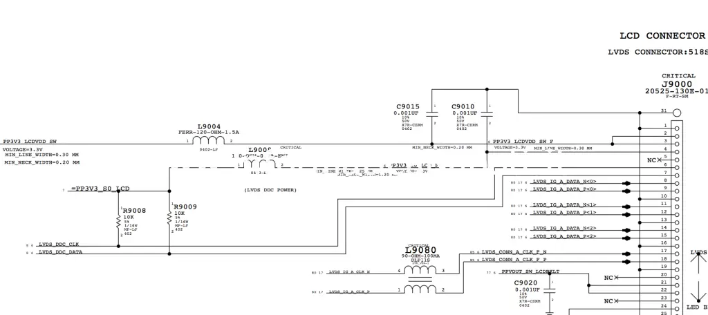 schema elettrico riparazione scheda 820-3115-B a1278 macbook
