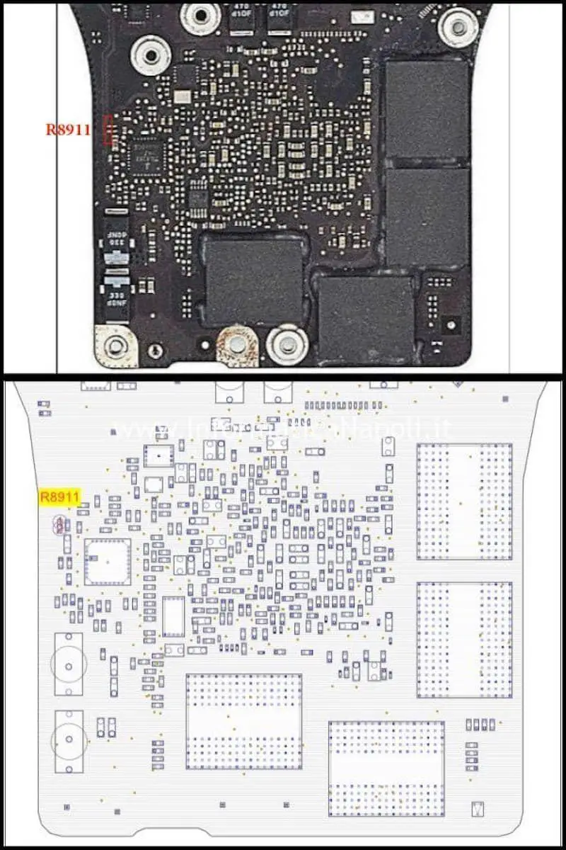 Board View macbook 17 fix disabilitazione GPU discreta AMD radeon 820-2914