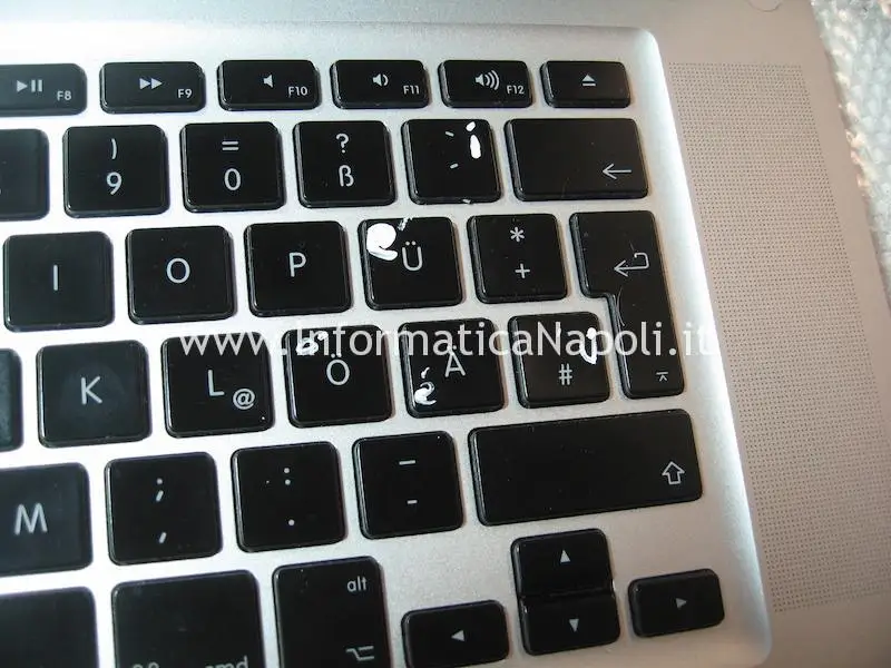 tastiera dipinta macbook