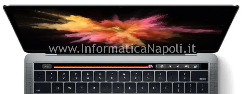 riparazione schermo macbook pro 13 a1706 touchbar 2
