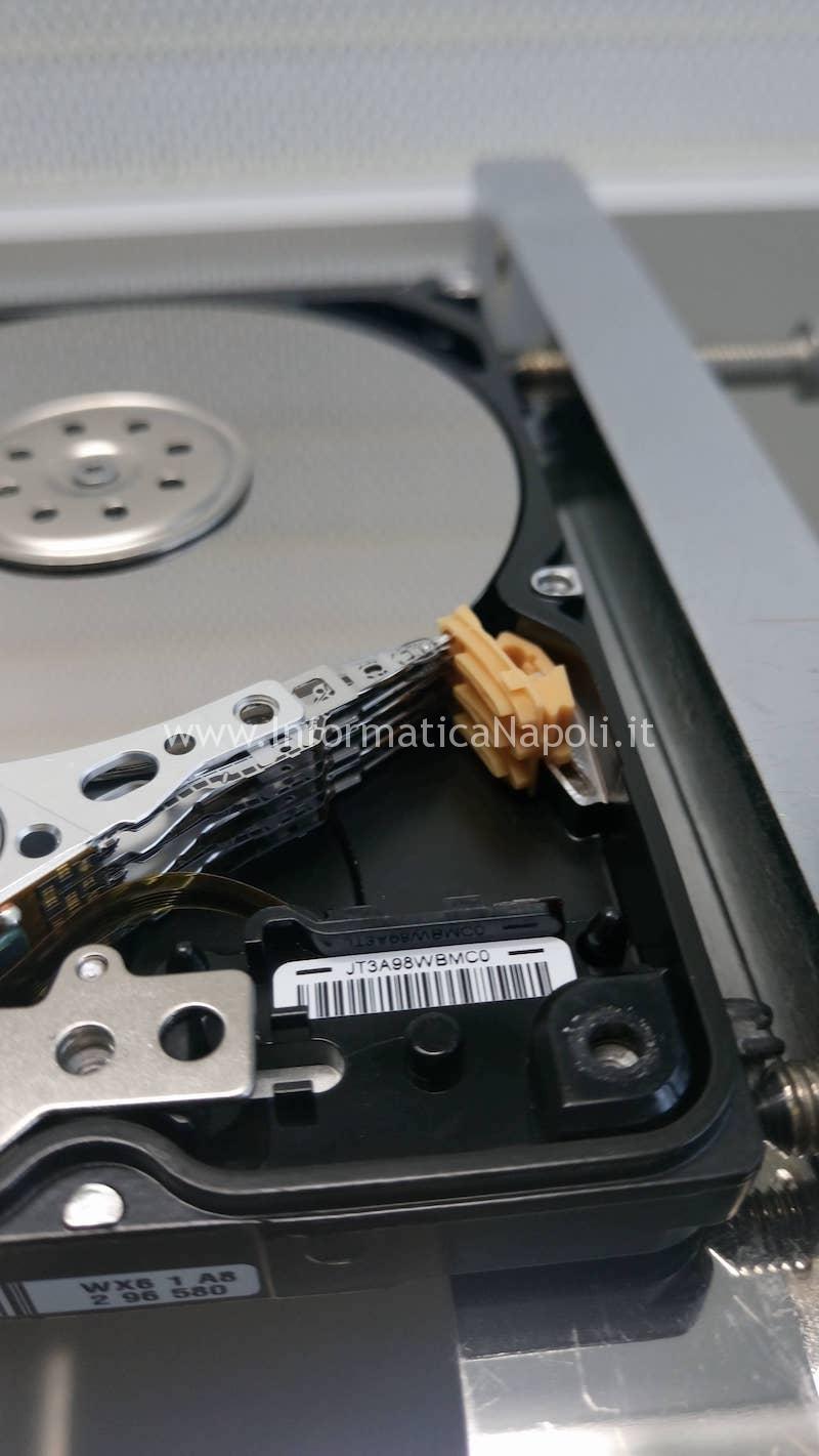 recupero dati hard disk sostituzione testine camera bianca