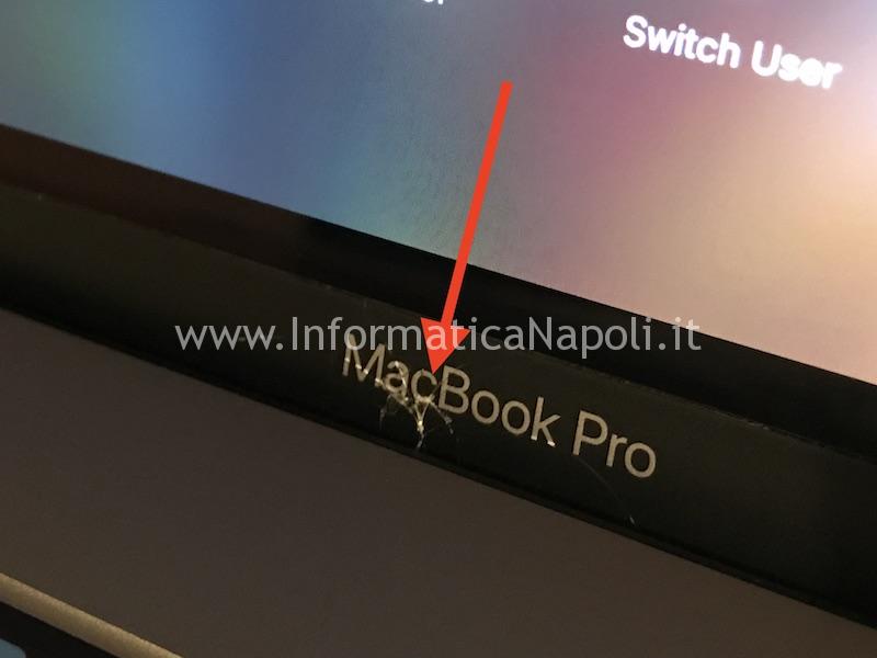 Rottura bordo macbook pro 15 touch bar A1707 A1708 A1706