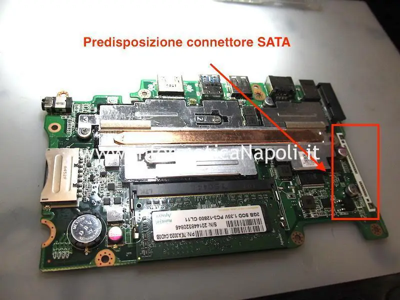 saldare connettore SATA HDD SSD Acer Aspire ES11