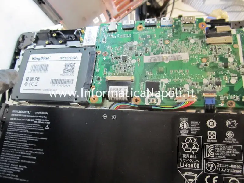 Upgrade SSD eMMC HDD Acer Aspire ES1