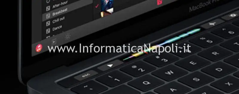 problema touch bar macbook A1989