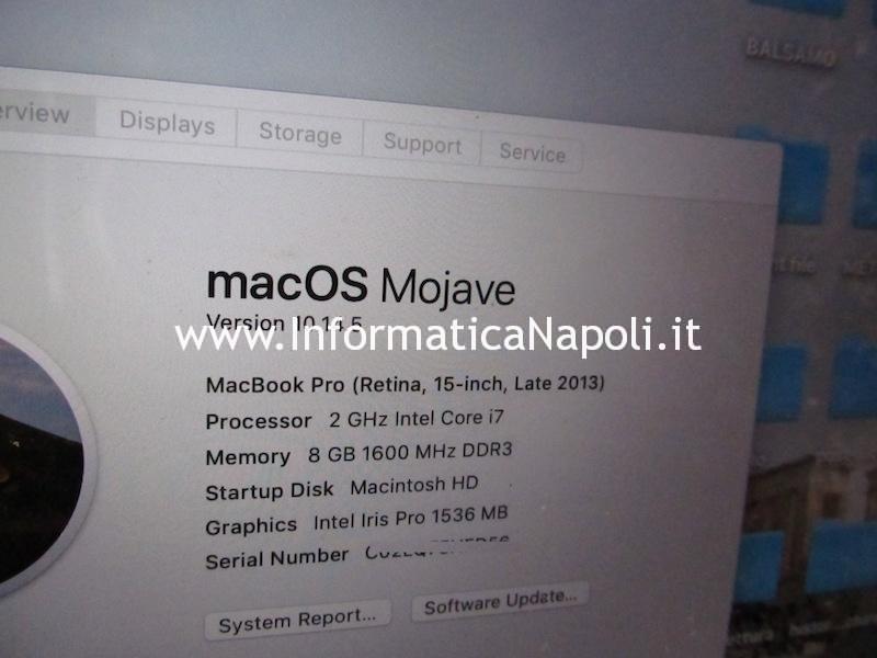 MacBook Pro 15 A1398 late 2013 820-3662-A 6259AHRTZ ISL6259 ISL6259AHRTZ U7100 con problema di ricarica riparato funzionante