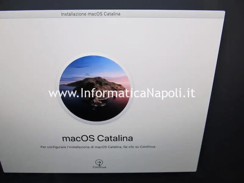 installare catalina macos fusion drive iMac