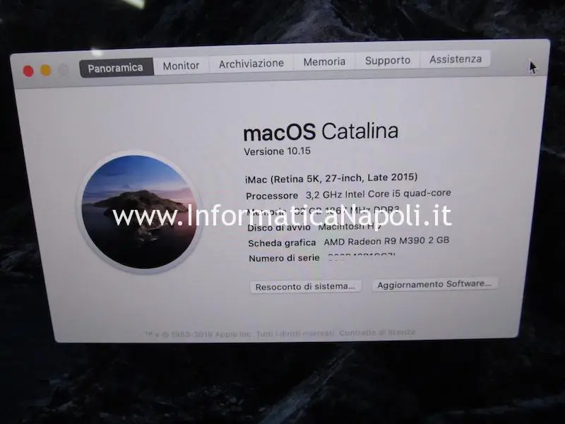 come installare catalina macos fusion drive iMac SSD