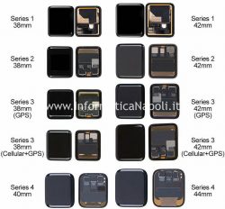 tipi display Apple watch Serie 1 | 2 | 3 | 4 | 38mm 40mm 42mm 44mm GPS Cellular