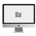 Cartella punto interrogativo all'avvio iMac: problemi al disco. Sostituzione disco o upgrade SSD.