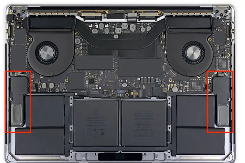 sostituzione speaker casse apple macbook pro 15 a1990
