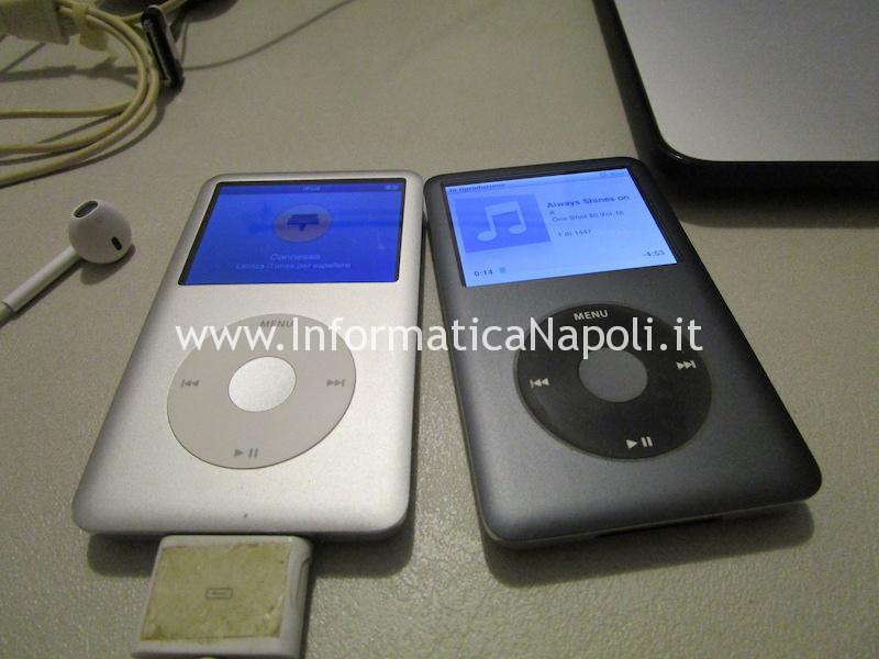 assistenza ipod ripristinato disco sostituito funzionante