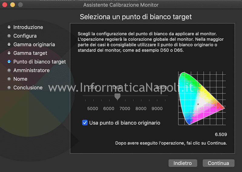 calibrazione display mac imac