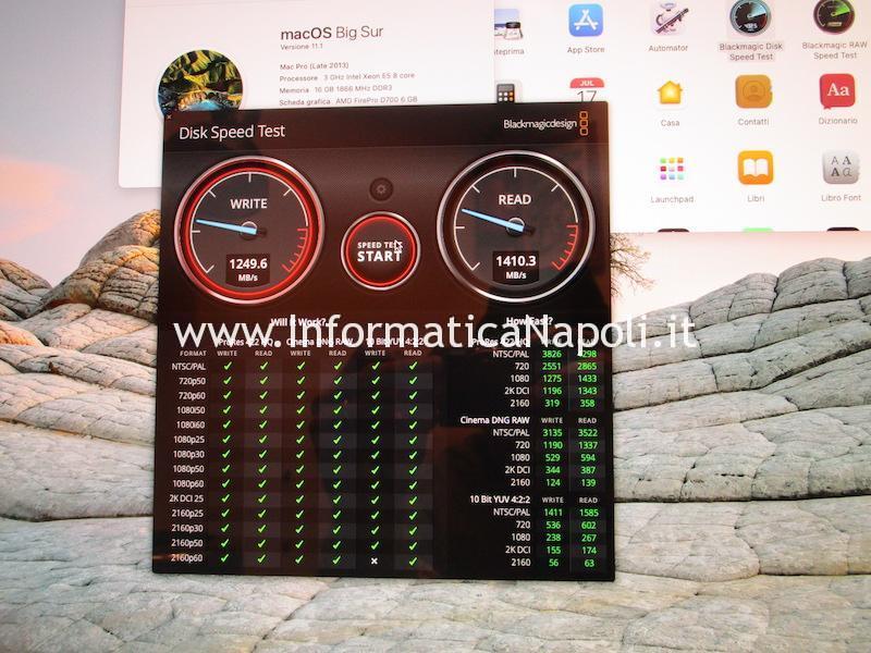 test velocità ssd Apple Mac Pro late 2013 A1481 | assistenza Apple test velocità ssd Apple Mac Pro late 2013 A1481 | assistenza Apple