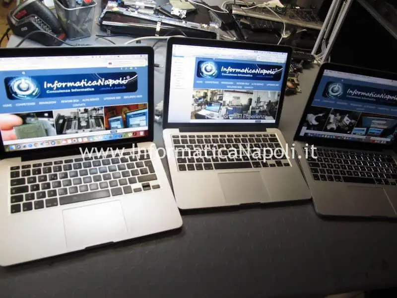 assistenza apple problema schermo nero macbook pro 13 2012 2013 2014 2015 cambiato cavo video